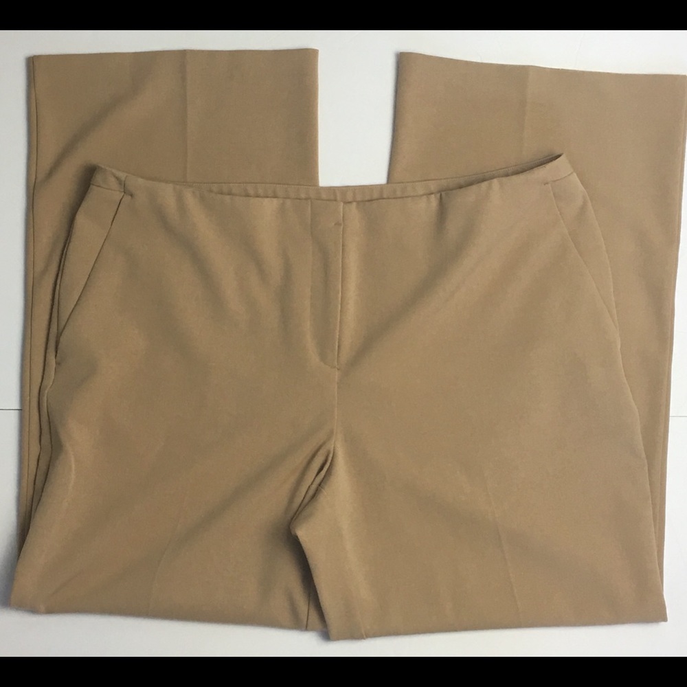 Chico’s size 3 dress pants wide leg tan